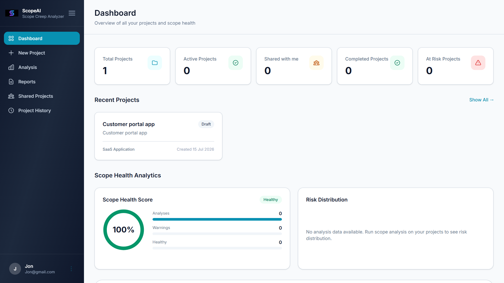 ScopeAI Dashboard